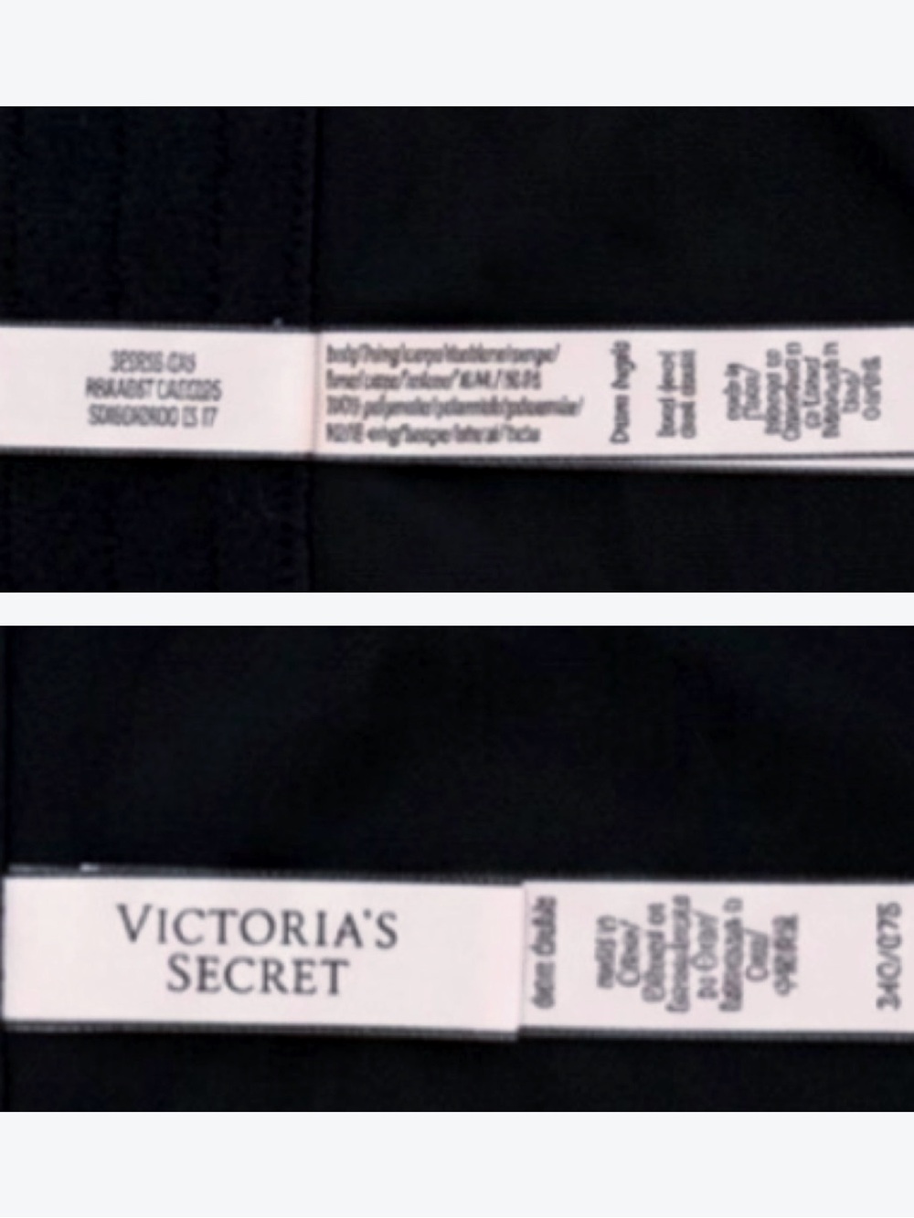 Victoria Secret Dream Angel Black Longline Corset Bra 34 C - Picture 7 of 8